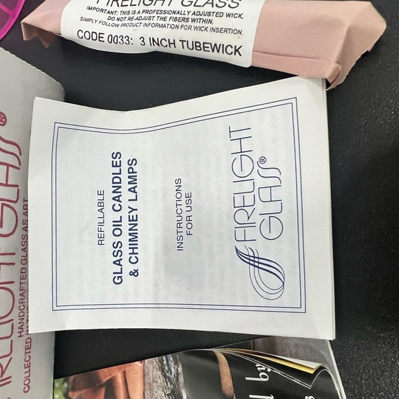 Firelight Glass Sonata Tablelight Oil Candle 2.5" - Picture 4 of 8